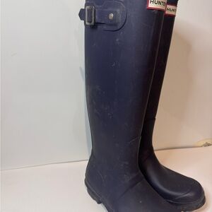 Hunter womens tall rain boots, waterproof